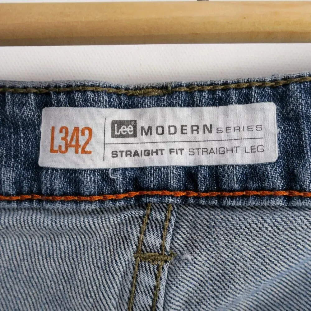 Lee Modern Series Straight Fit Jeans Men’s 40x30 Blue Denim L342 Classic 5 Pocke